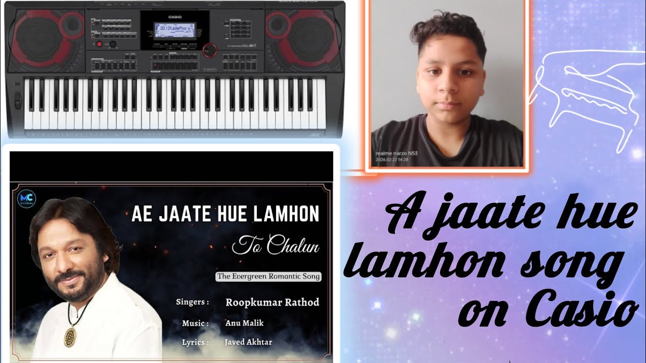 A jaate hue lamhon on Casio @SharmaSargam @SikhoSaral @yourcasioist @Theworldofcasio 