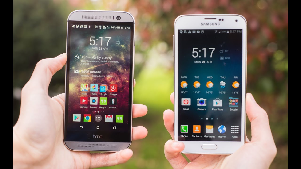 Samsung Galaxy S5 vs. HTC One M8 - Detailed Comparison