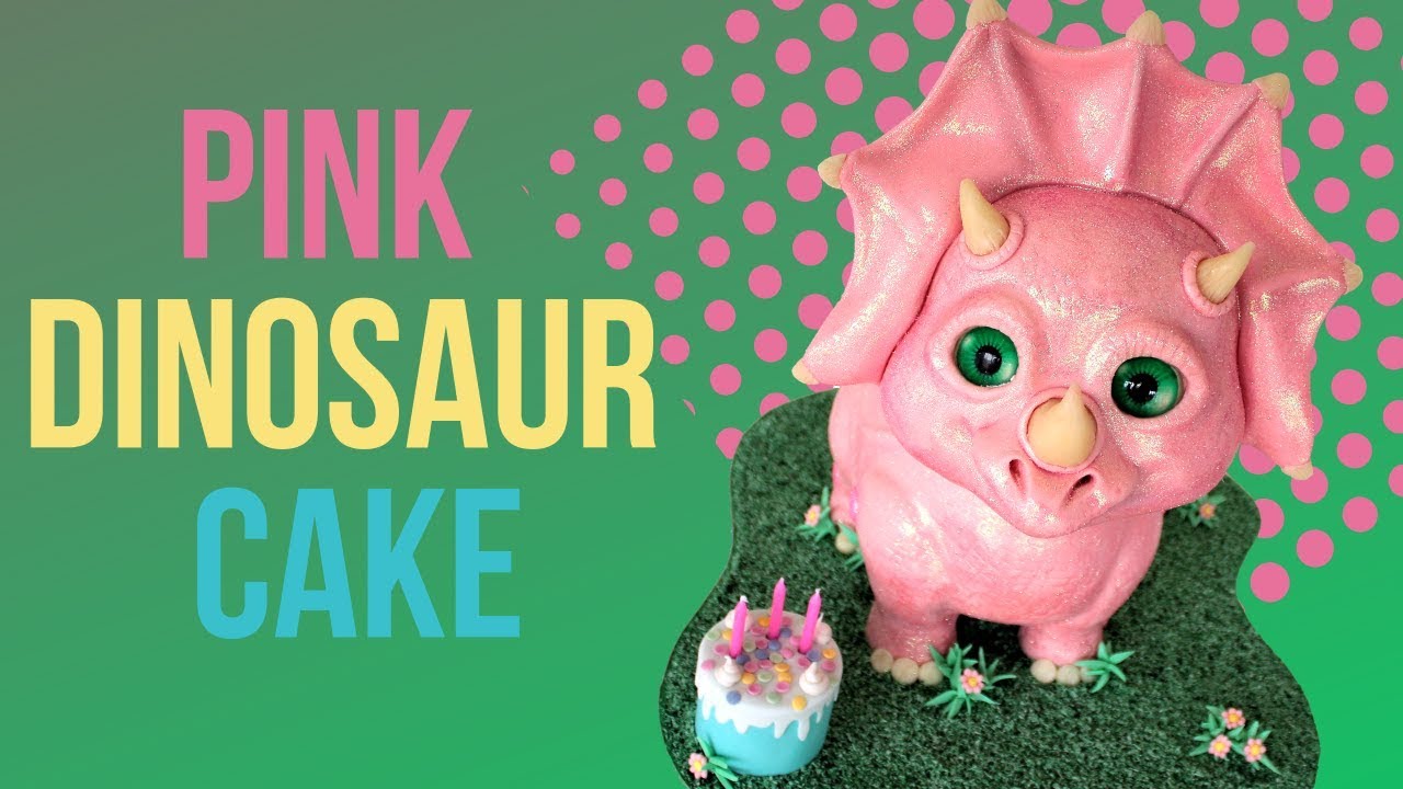 Pink Dinosaur Cake