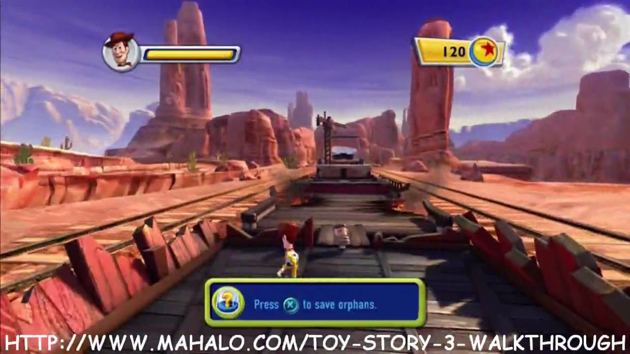 Toy Story 3 Walkthrough - Train Rescue