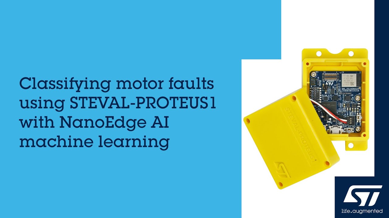 Classifying motor faults using STEVAL-PROTEUS1 with NanoEdge AI machine learning