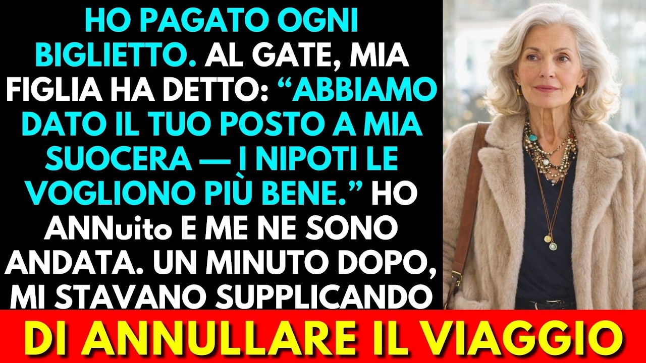 My Figlia Disse: “Abbiamo Dato Il Tuo Biglietto A Mia Suocera—I Nipoti La Amano Di Più.” Poi…