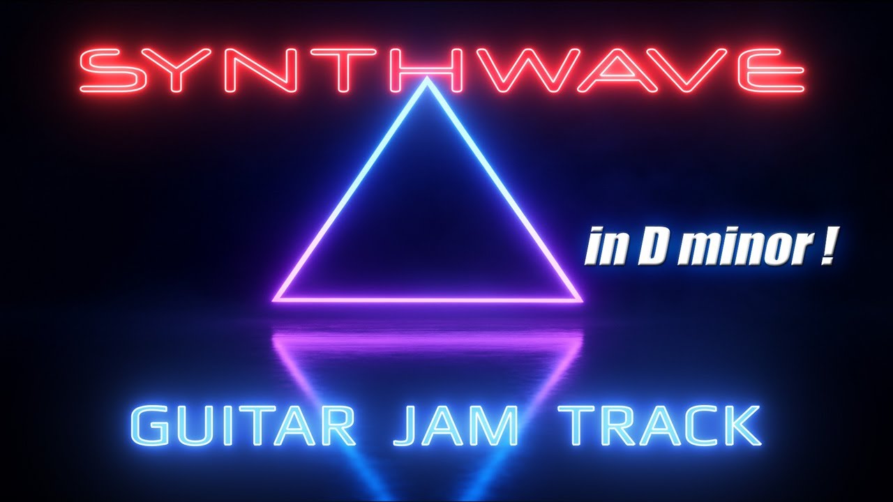 80's Synthwave Jam Track For Lead Guitar