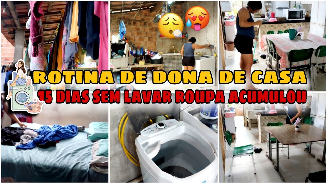Rotina de uma dona de casa !! 15 dias sem lavar roupa acumulou 🫧🧼