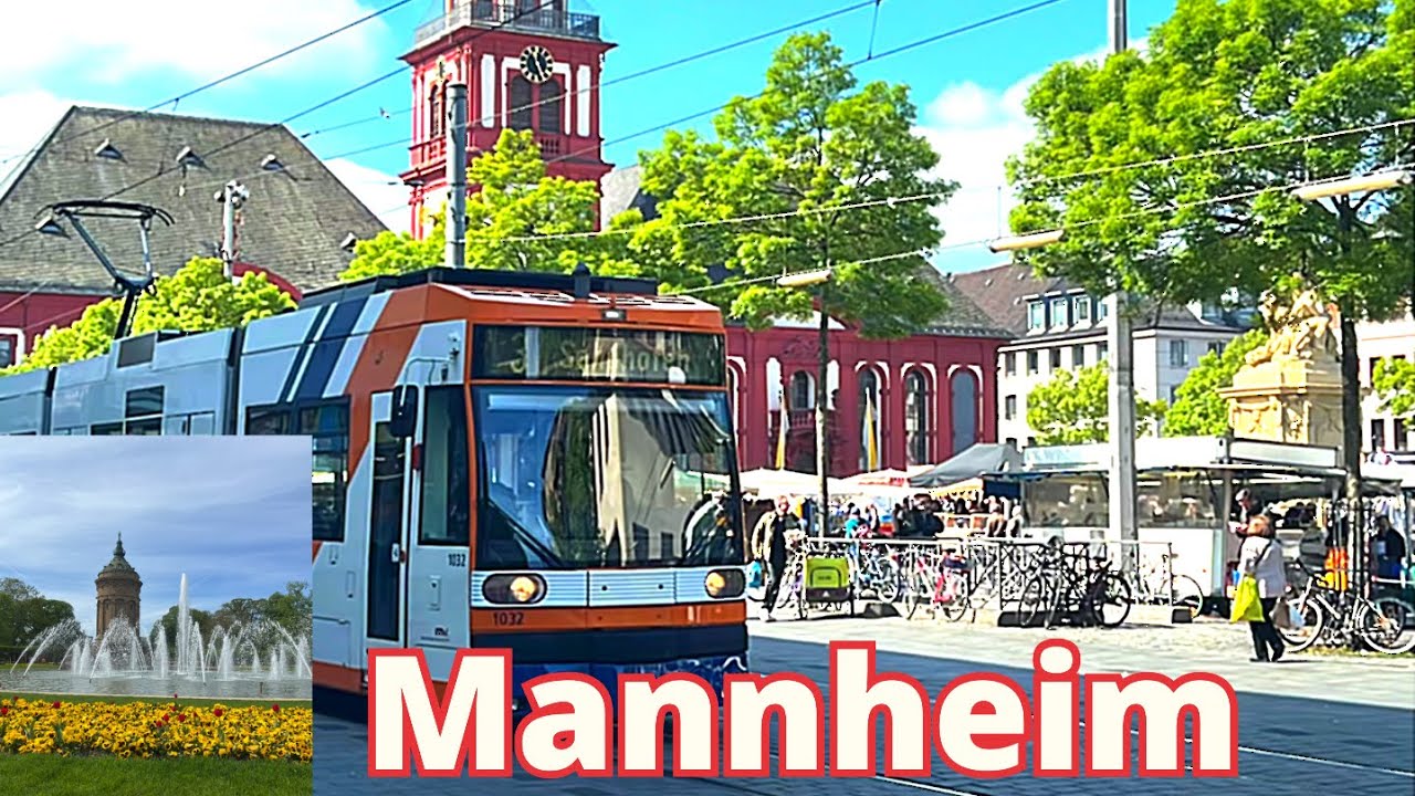Mannheim 🇩🇪 Travel,  /walking video /Baden Württemberg/ Germany