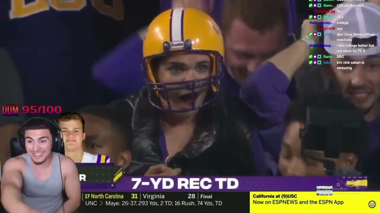 LSU vs Bama   Reactions from YouTube
