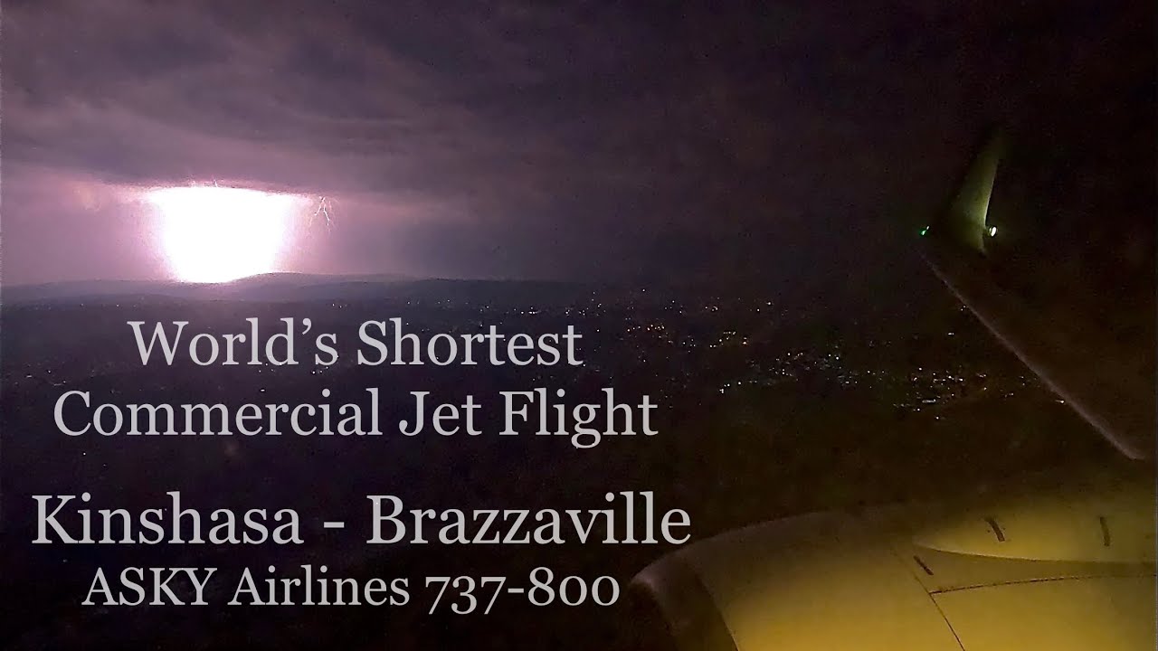 The World's Shortest Jet Flight | Kinshasa to Brazzaville (9m 42s)