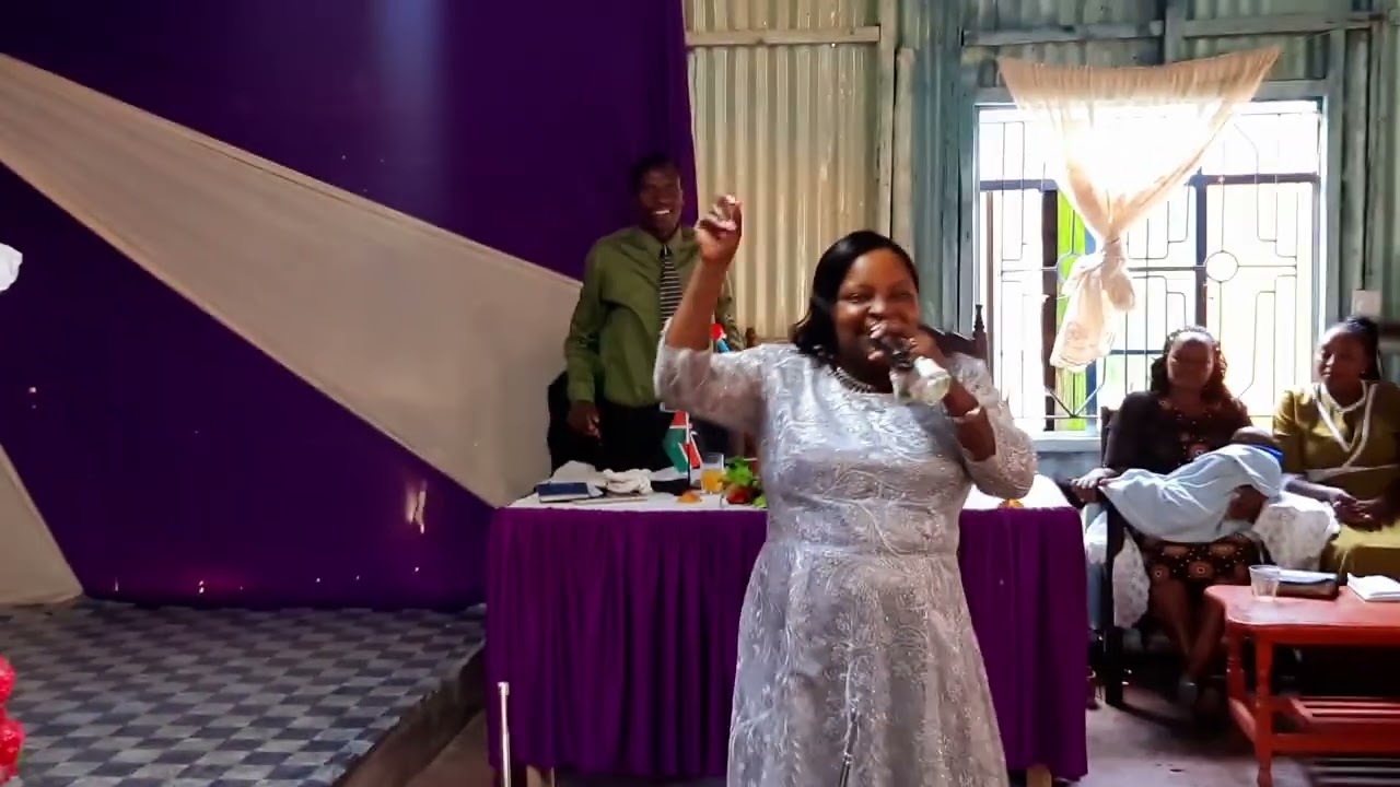 Pastor;Tabby Kimotho Sunday family worship at Joy in christ fellowship church industrial area(Kanjo)