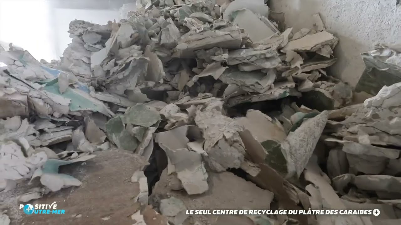 Martinique : le seul centre de recyclage du plâtre des Caraïbes