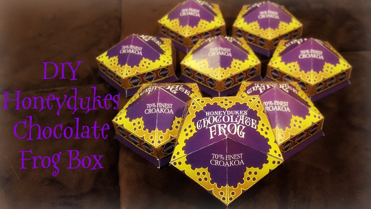 DIY Harry Potter Chocolate Frog Box Tutorial