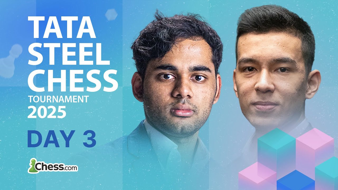 Tata Steel Wijk Aan Zee 2025 | Gukesh vs. Fabiano & Arjun vs. Pragg In Rd 3