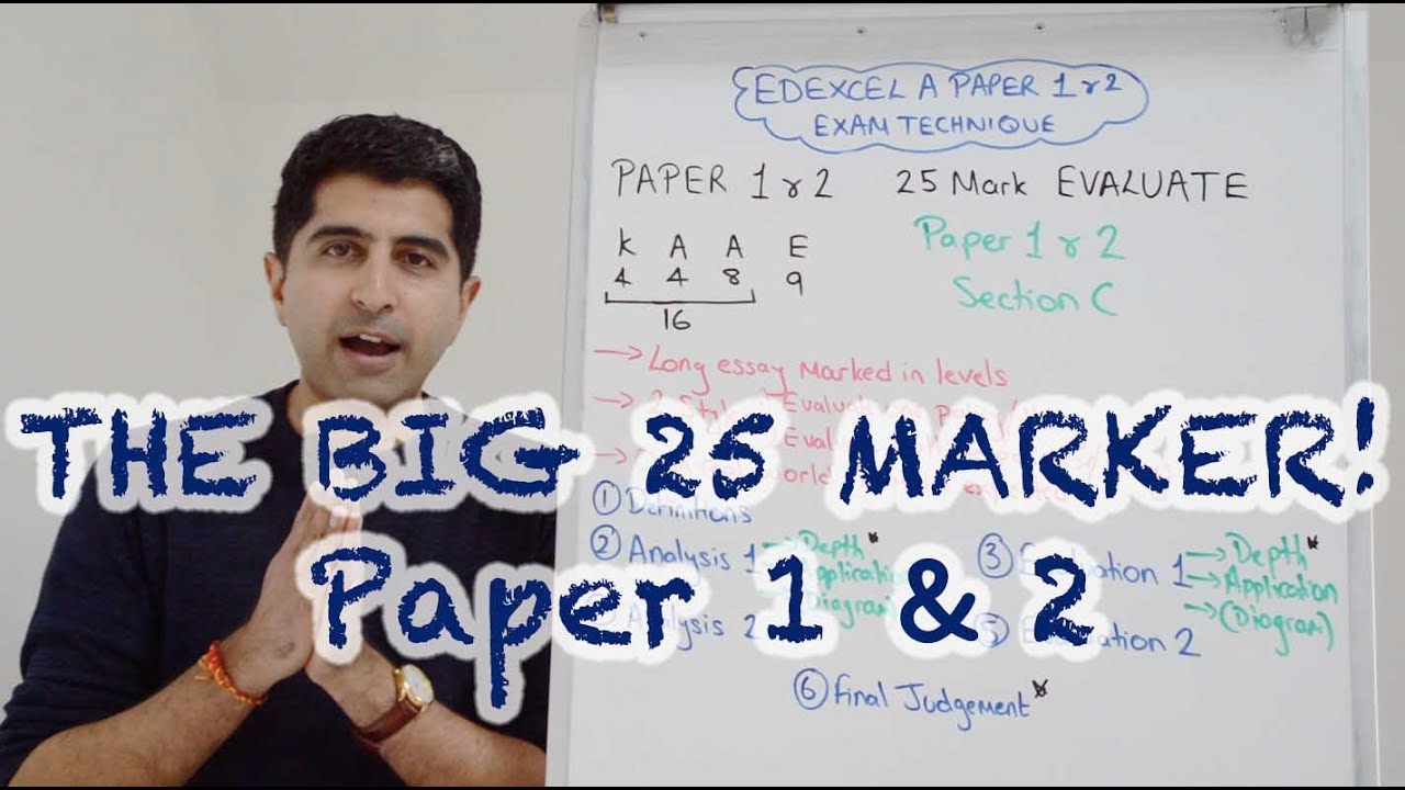 25 маркеров — задания 1 и 2 — Edexcel A Level по экономике