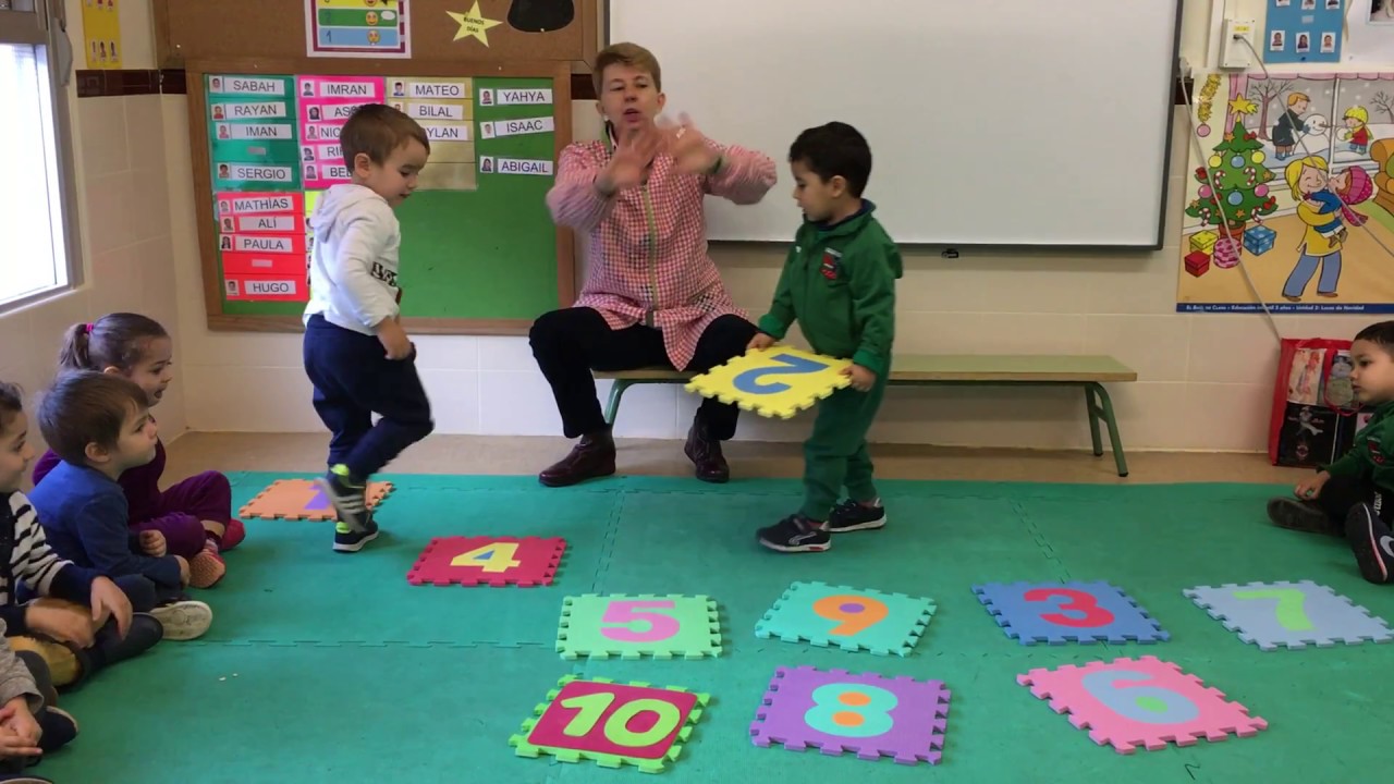 3 AÑOS. ORDENAMOS LA CADENA NUMÉRICA HASTA EL 10