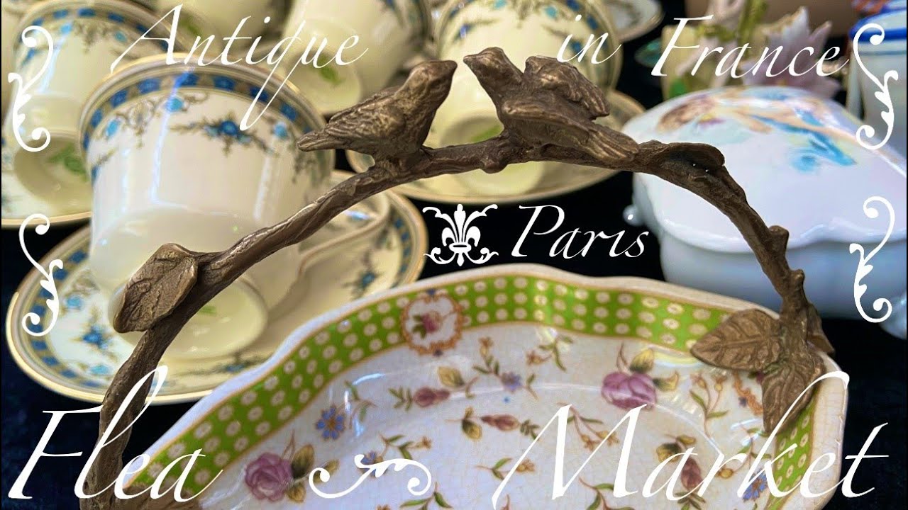【蚤の市】パリ１５区ブロカントと可愛いカフェ/Flea Market/Brocante in Paris/Antique/ジアン/サルグミンヌ/Gien/Sarreguemines/Luneville