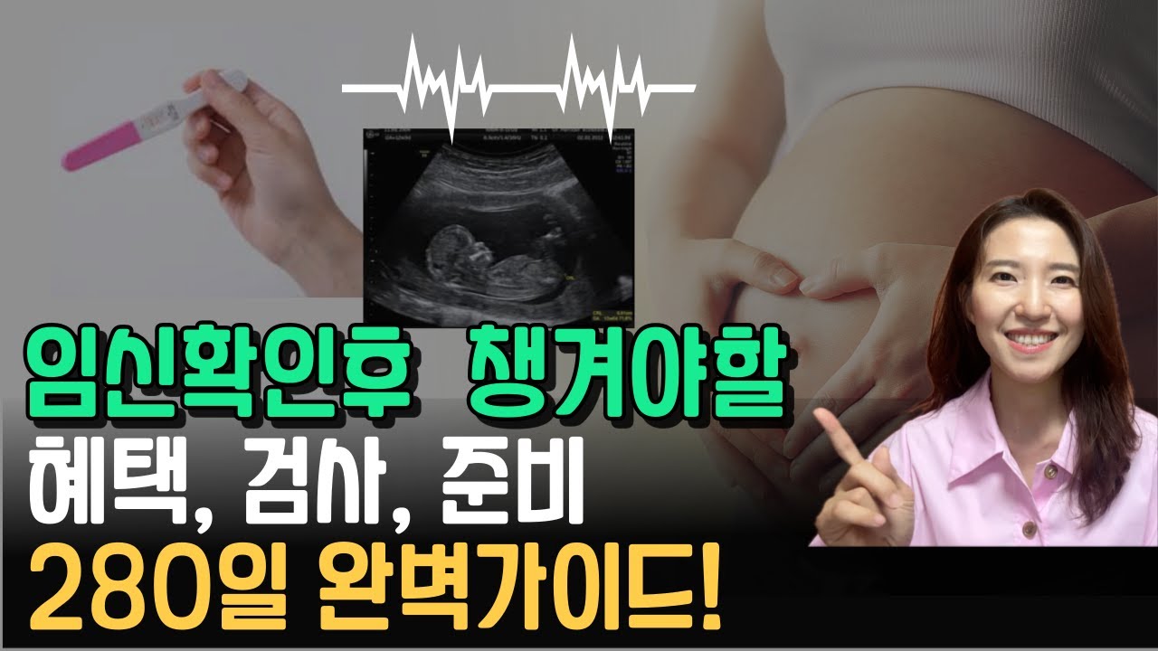 임산부 혜택, 검사, 준비물 출산할때까지 보세요!