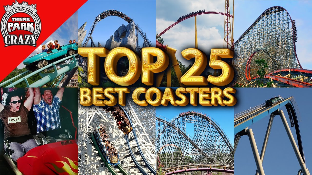 25 ЛУЧШИХ американских горок 🎢👍 (на которых я катался)