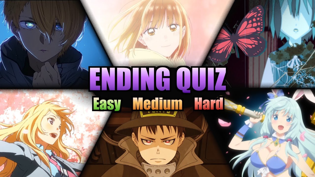 Anime Ending Quiz 🎶 | 60 Endings (Easy - Hard)
