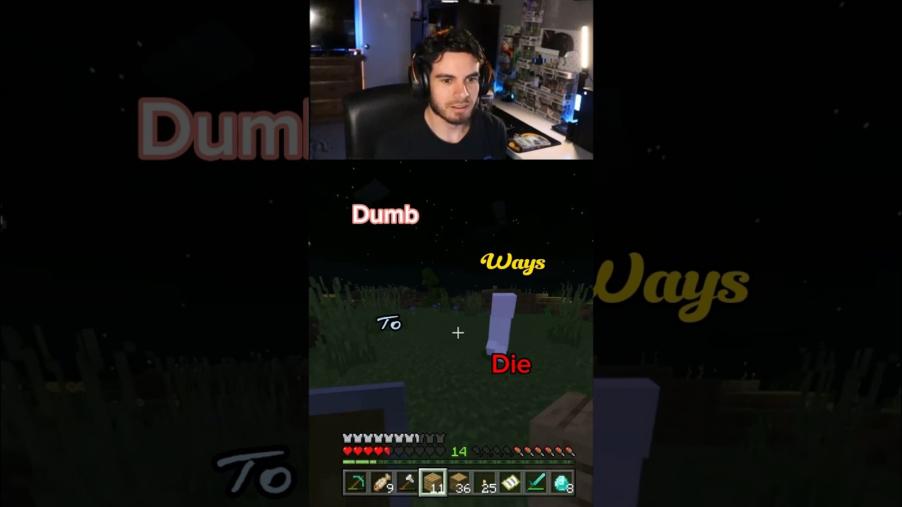 Minecraft Fails - Never Dig Up #gamer #gaming #xbox #playstation #pcgamer #minecraft #twitch