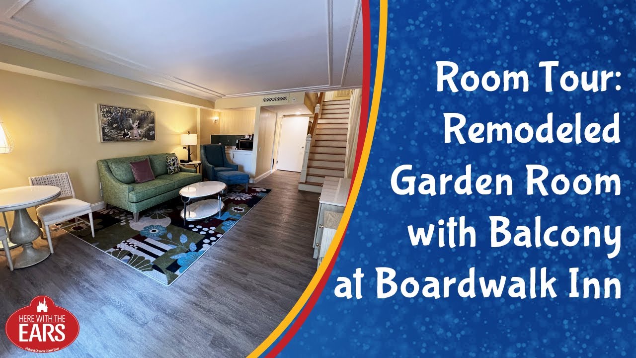Disney's Boardwalk Inn - Refurbished Garden Cottage Suite with Balcony - Room Tour