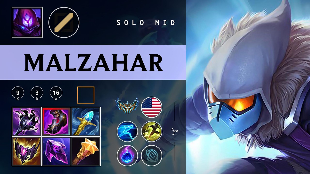 Malzahar Mid vs Diana - NA Challenger Patch 26.03