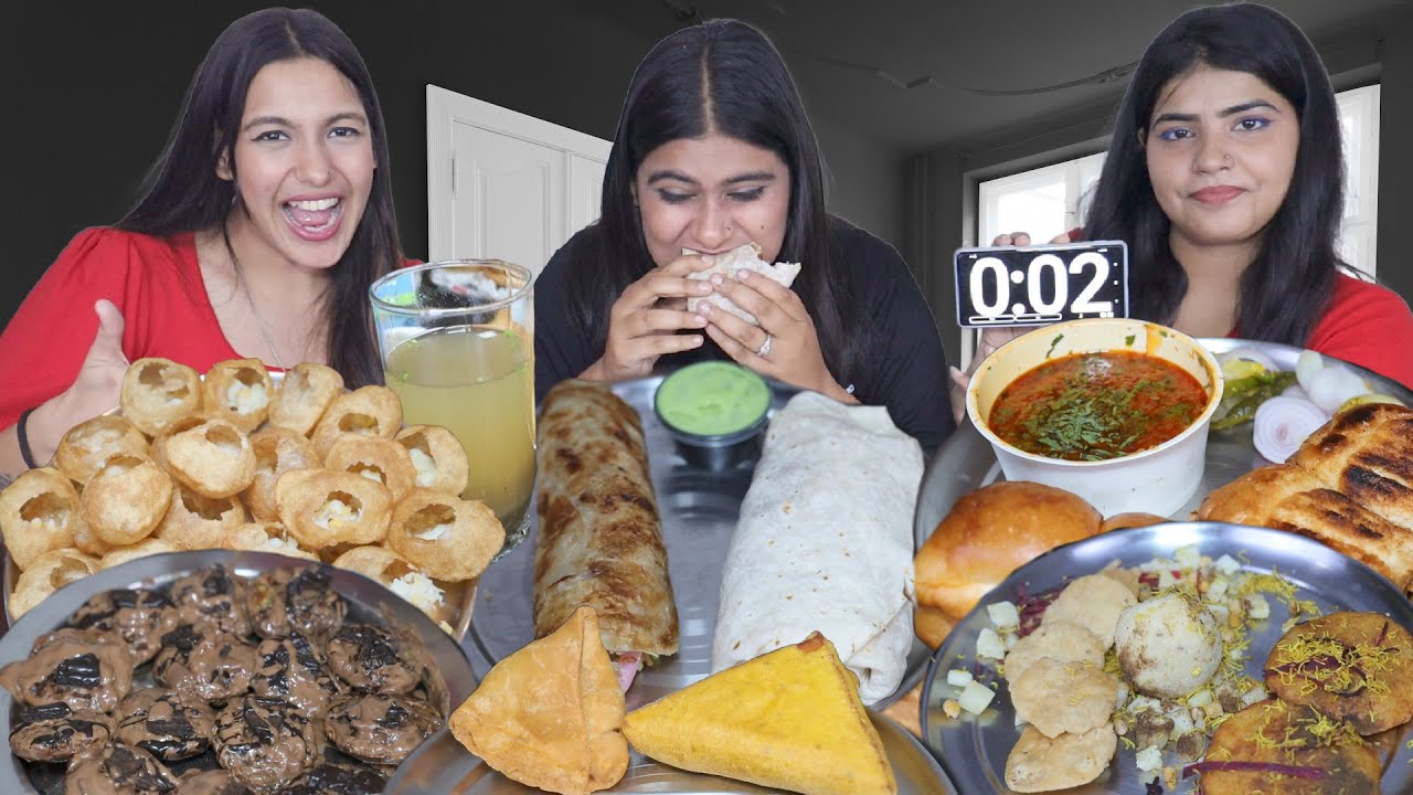 Guess the Proverb ( Paheli ) Food Challenge | Dahi Golgappe, Shami Kabab, Burrito Roll, Samosa, Cake