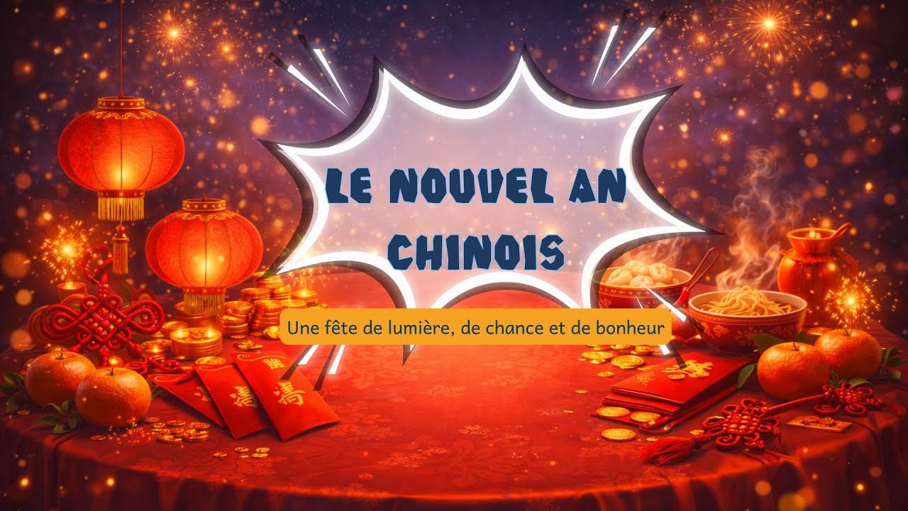 Le Nouvel An Chinois 2026, Une fête de lumière, de chance et de bonheur. Video éducative.