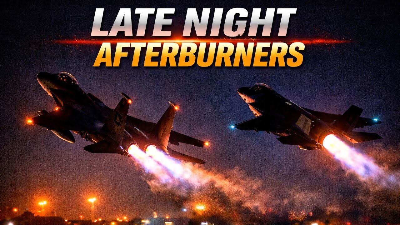 Afterburners in the Dark | F-15 & F-35 Night Flights at RAF Lakenheath