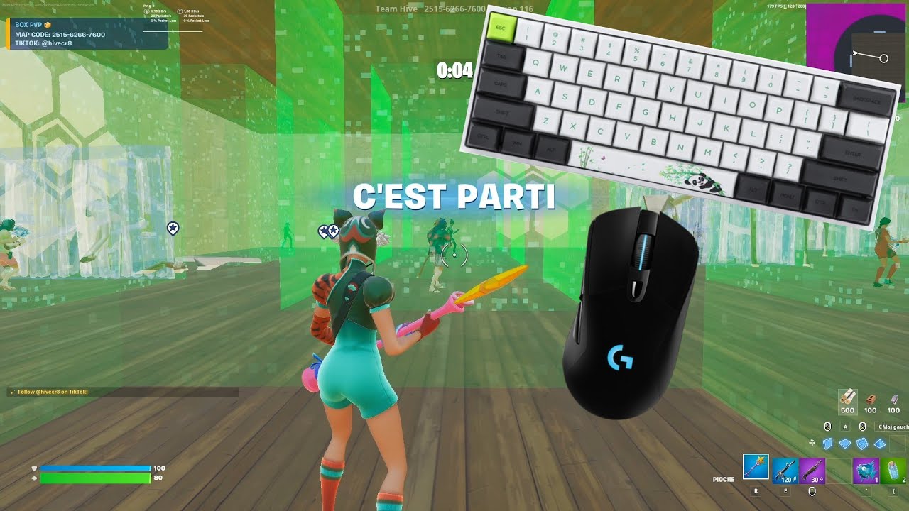 SK61 ASMR Chill🤩 Satisfying Gameplay Keyboard Fortnite 240 FPS Smooth 4K