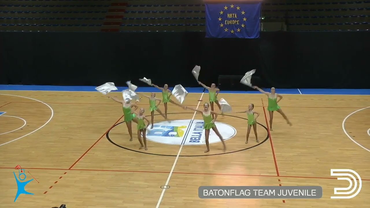 NBTA Europe Competition Majorettes Lignano 2019 - Batonflag Team Juvenile - England