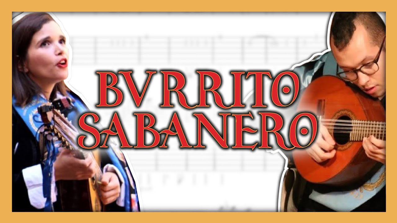 Cómo tocar EL BURRITO SABANERO | Bandurria | Partitura cifrada
