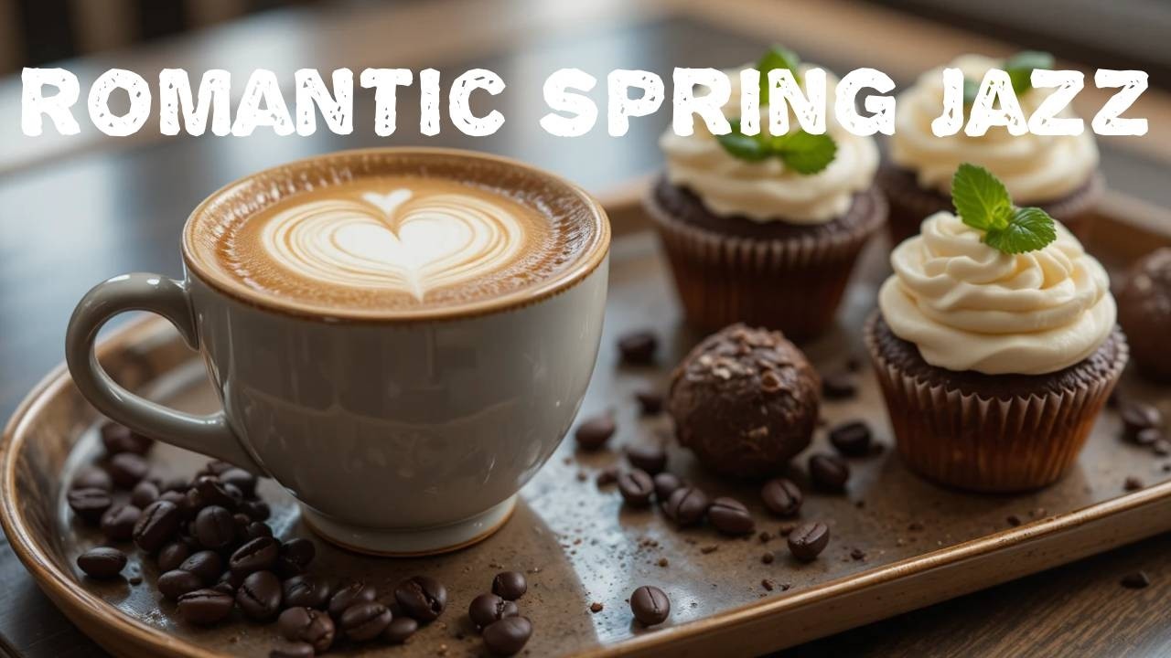Romantic Spring Coffee Jazz ☕ Cozy Window Café Ambience & Cozy Bossa Nova for Good Mood