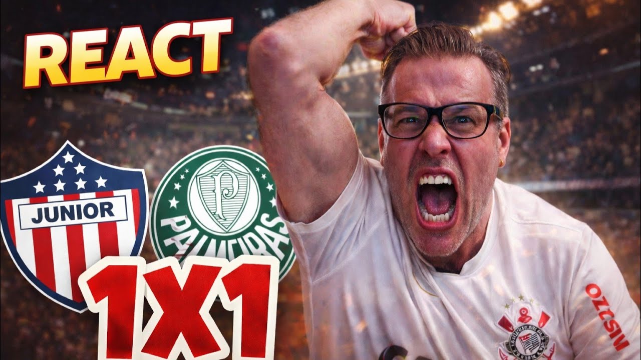 REACT JUNIOR BARRANQUILLA 1X1 PALMEIRAS !!! XOXAAAAA SALVOU A PORCADA !!!