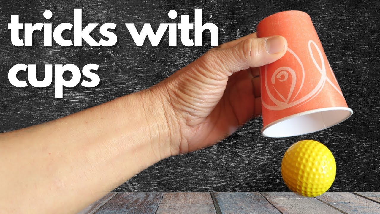 ПРОСТЫЕ ФОКУСЫ С ЧАШКАМИ! 4 простых фокуса #easymagictrickswithcups #easymagictricks