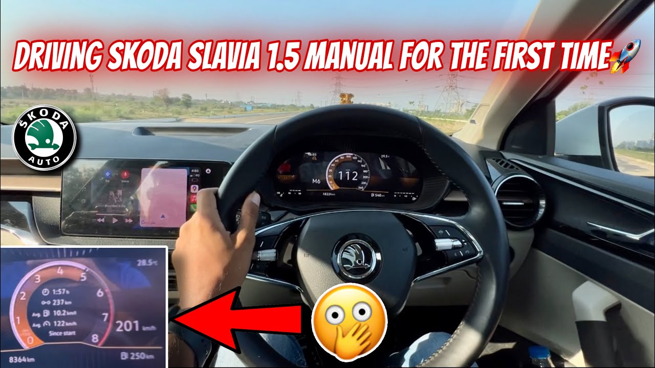 Driving Skoda Slavia 1.5 Manual for the First Time🔥| Better than Virtus GT⁉️#skoda #slavia #owners
