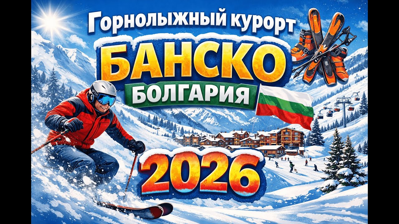 Горнолыжный курорт Банско Болгария.