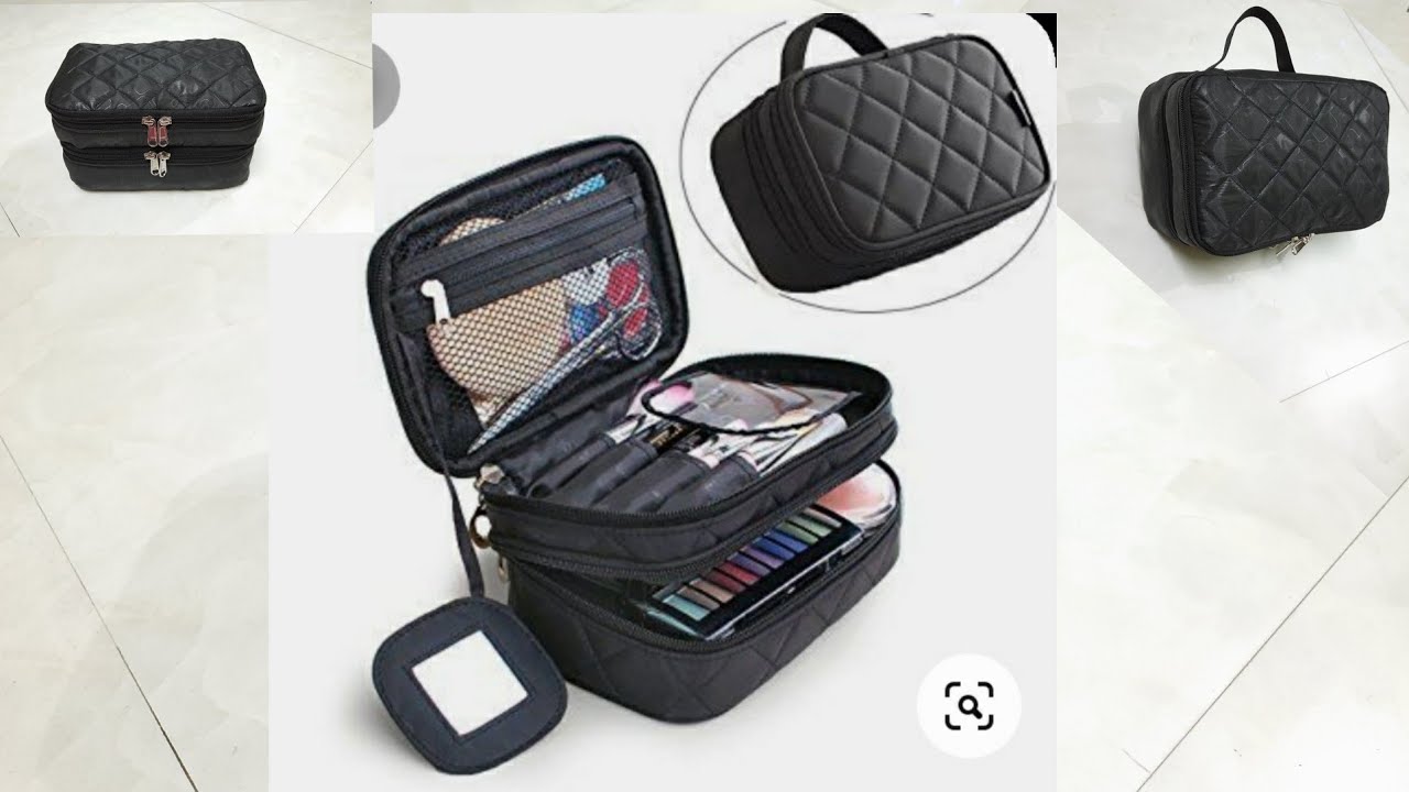 DIY: Double Decker Cosmetic Bag, Multi Purpose Bag  Tutorial By Anamika Mishra....