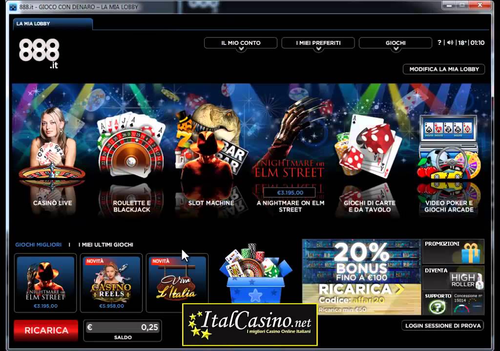 Guida e recensione del programma di gioco del casino online 888.it