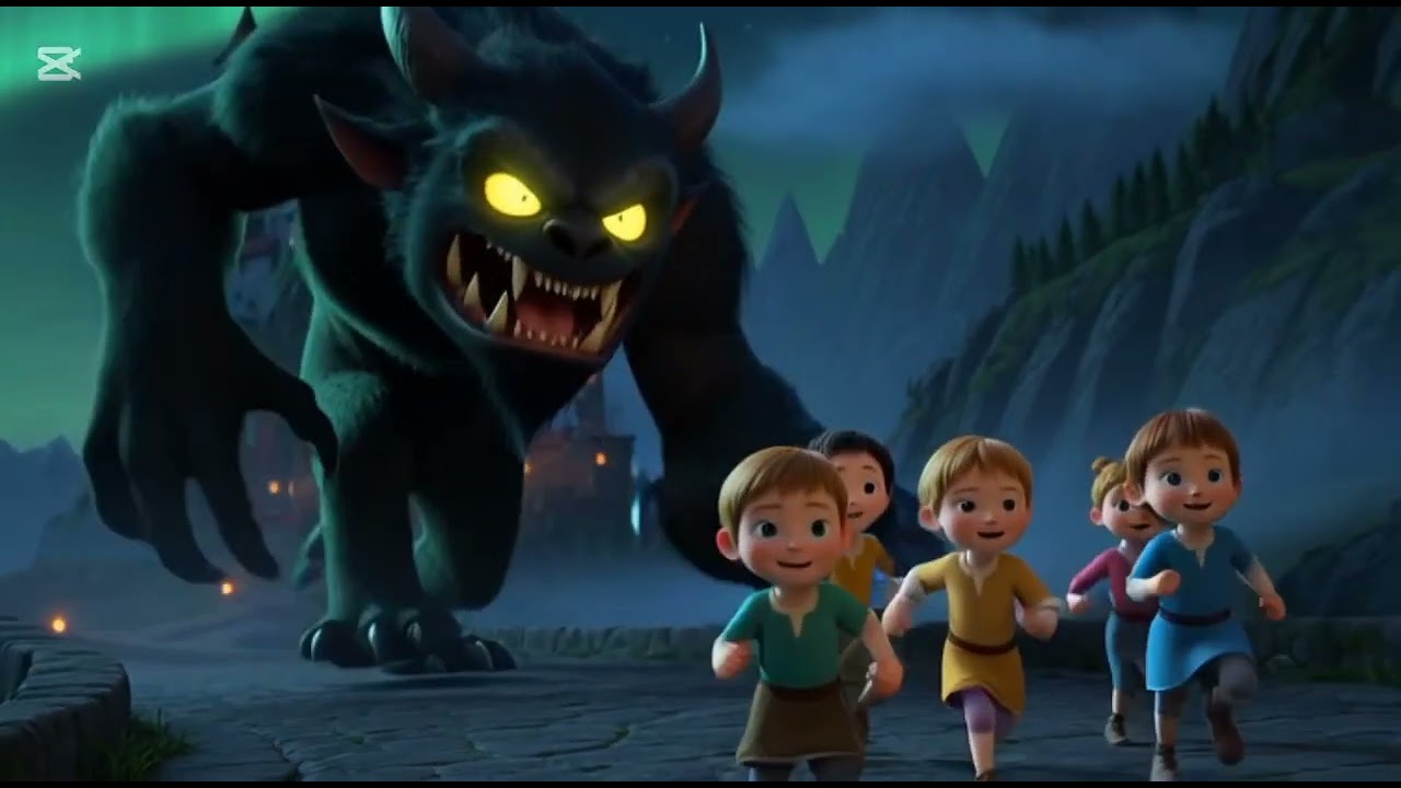 The Horror House 🏠.The Giant Shadow Beast and the Brave Kids Adventure