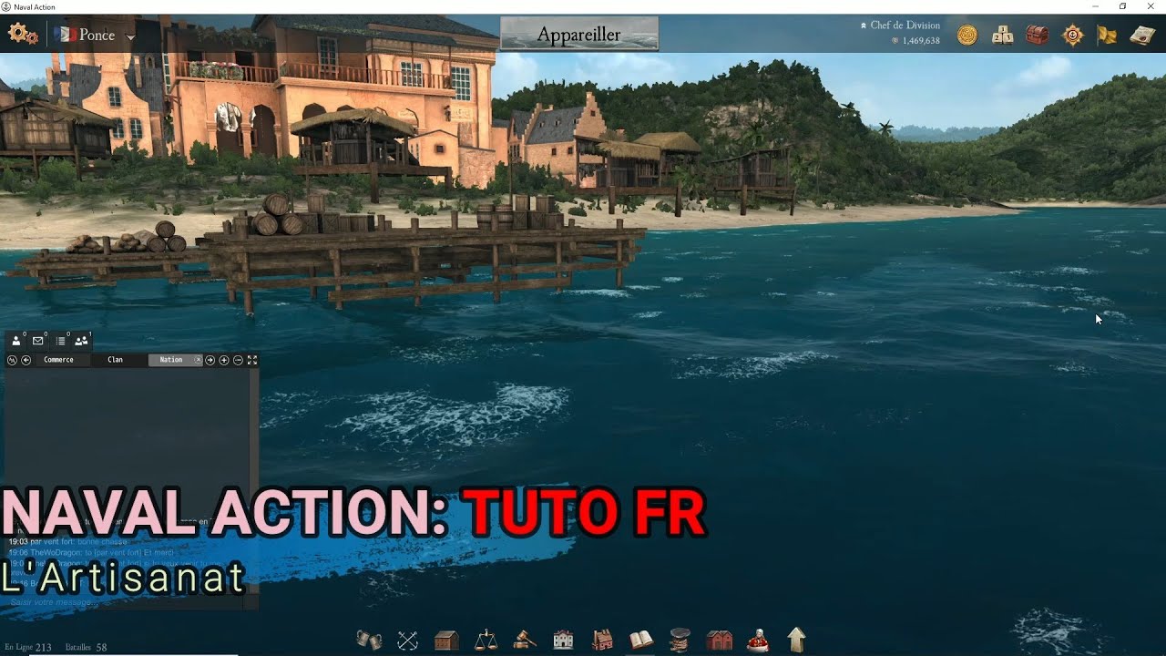 Naval Action Tuto FR: L'artisanat (et plus)
