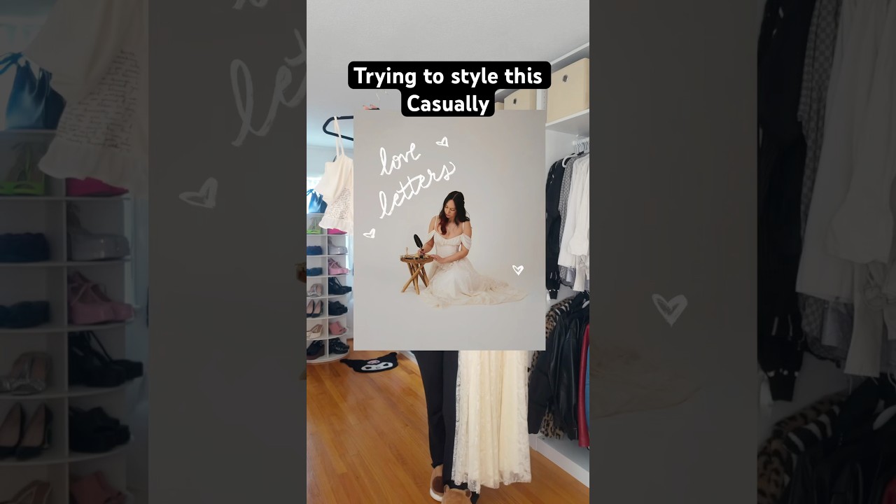 Пытаюсь стилизовать это платье в повседневном стиле, ха-ха #шитье #модельер #grwm