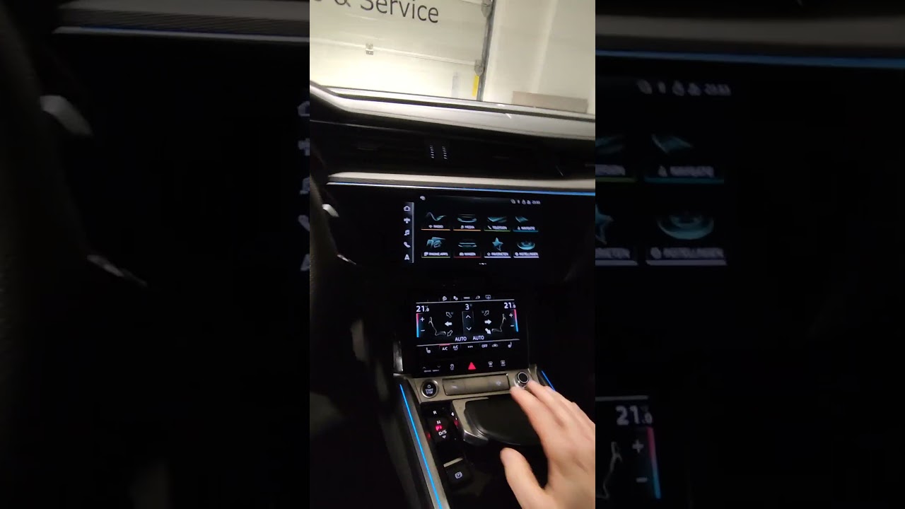 Audi E-tron GE 50, installed the original rear view camera, activated carplay etc