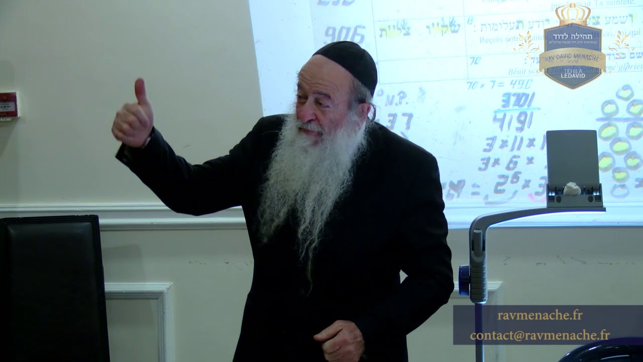 Le secret de la conception du Shabbat - Rav David Menaché