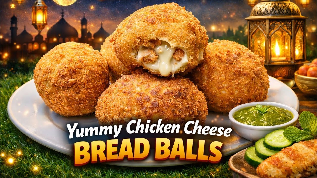 Chicken Cheese Bread Balls | Cheese Bread Balls | Chicken Bread Balls | Yasmeen Kitchen Cheese 