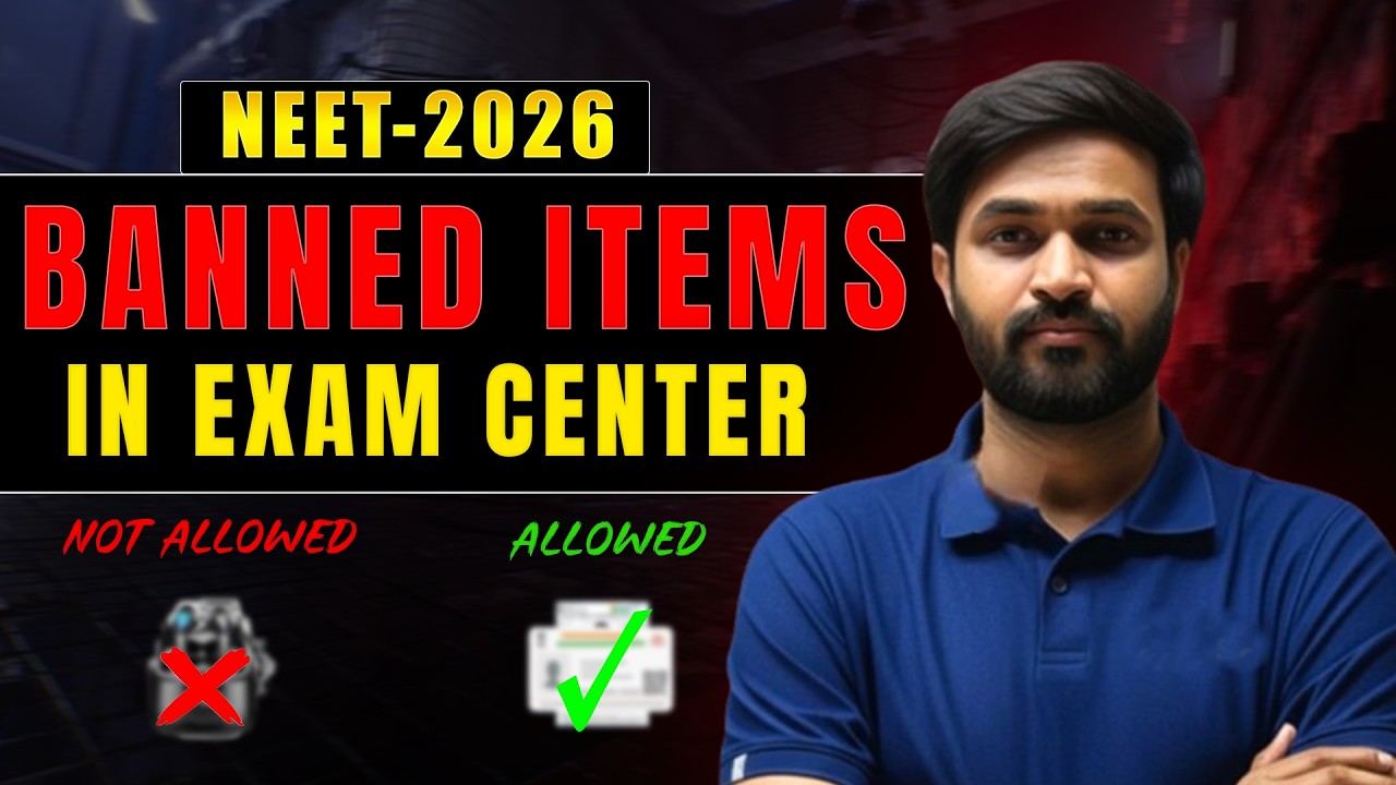 📢 NEET Exam Center Guidelines | Banned Items Full List 2026 🔥 #neet2026