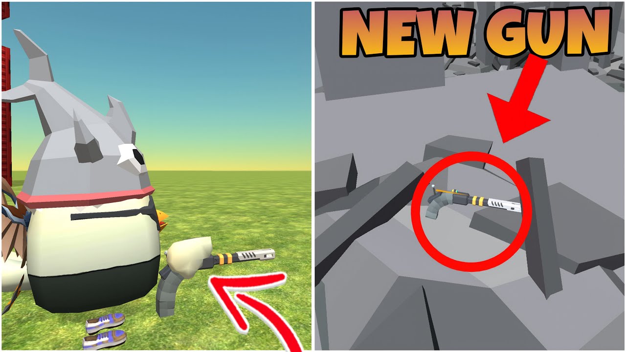 😱 New gun || How to build new gun in chicken gun update 5.4.04