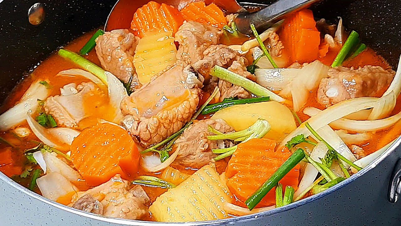 Cách làm LAGU SƯỜN HEO ngon đậm đà ăn bún, ăn bánh mì, ăn cơm ngon tuyệt | phùng bắc tv#428