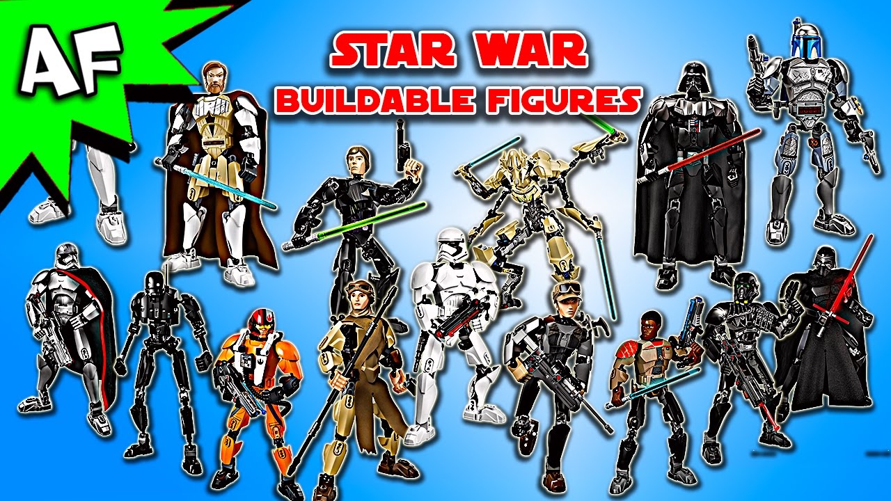 Every Lego Star Wars BUILDABLE FIGURE Set - Complete Collection!