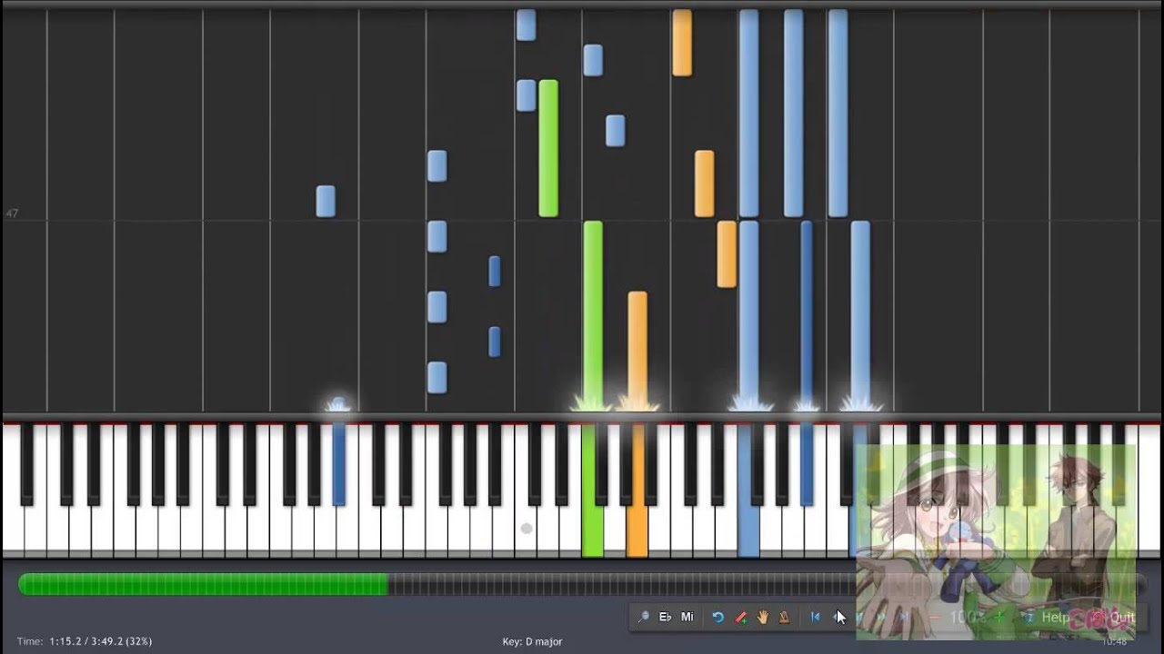 Kobato - Ashita Kuru Hi (Synthesia)