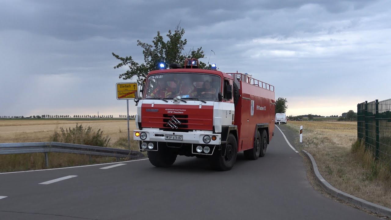 🔥Feldbrand breitet sich rasant aus 🚨 | TLF 32 FF Teuchern + GTLF FF Bad Dürrenberg OF Tollwitz 🚒💨
