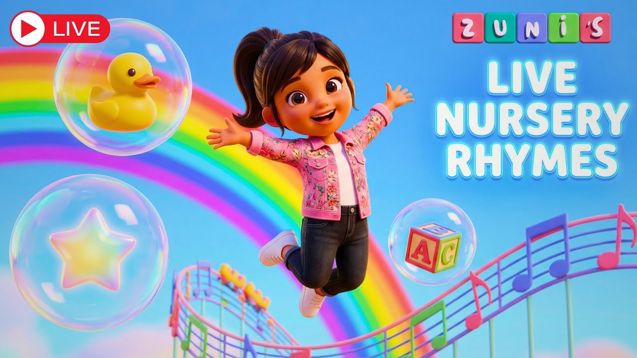 🔴 LIVE: Kids Dance Along & More Non-Stop Nursery Rhymes | Five Little Monkeys | Wheels On The Bus